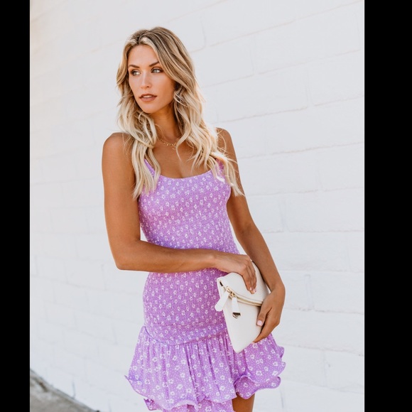 Lavender ruffle dress - Picture 4 of 8